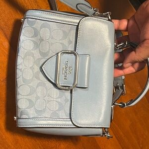 Coach Sky Blue Signature Crossbody Bag